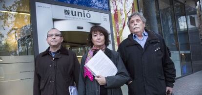 Ferran Tortosa, Laura Castel y José Manuel Cuevas, ayer.