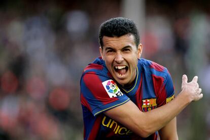 El jugador canario ha marcado el segundo gol del Barcelona en el minuto 30 de juego