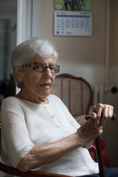 Paz Rojo, vecina de la  Colonia Obrera de Madrid.