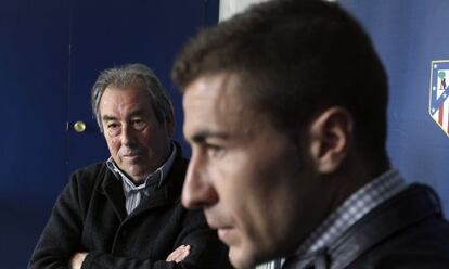 Gabi y Abelardo, los dos capitanes, durante la entrevista.