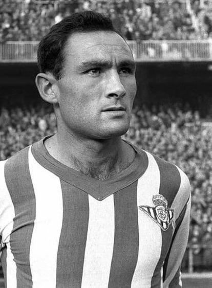 Eusebio Ríos en el Betis, en 1959.