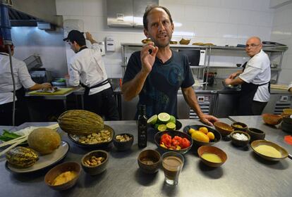 Schiaffino, en su restaurante Ámaz en Lima el pasado enero.