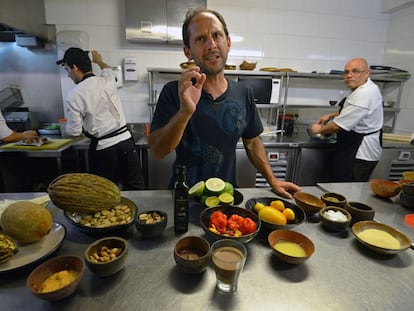 Schiaffino, en su restaurante Ámaz en Lima el pasado enero. 