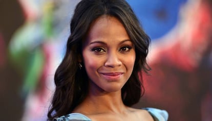 Zoe Saldana, en el estreno de &quot;Guardians of the Galaxy&quot;, en Londres.