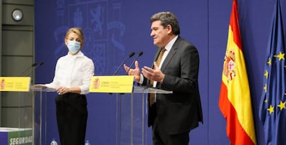 Yolanda Díaz, ministra de Trabajo y José Luis Escrivá, ministro de Inclusión, Seguridad Social y Migraciones.