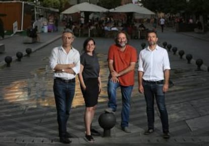 Desde la izquierda,Javier Olmedo, Concepción García Herrera, Enrique Villalobos y Nacho Murgui.