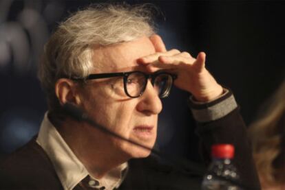 El director Woody Allen, ayer en la conferencia de prensa en Cannes.