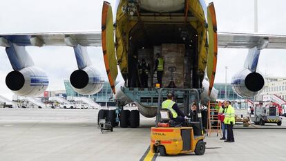 Baleares recibe un cargamento con 17 toneladas más de material sanitario.