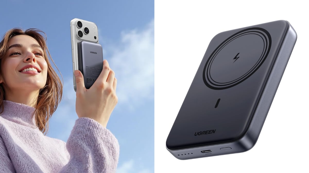 Mini ‘powerbank’ magnética para iPhone con 10.000 mAh, de Ugreen.
