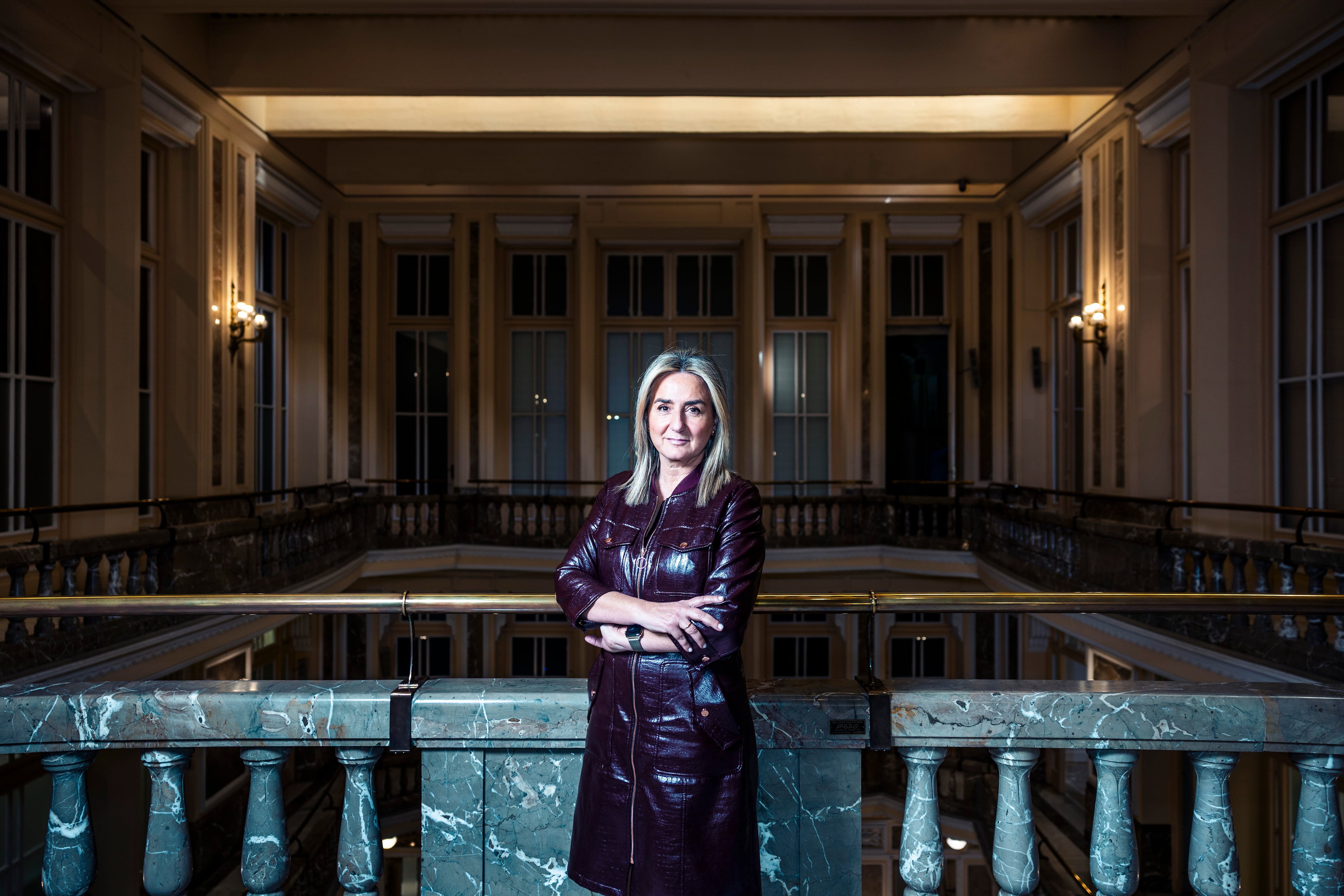 Milagros Tolón, ministra de Educación, en la sede del ministerio, en Madrid, el 31 de marzo.