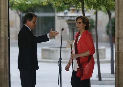 Artur Mas rep a l&#039;alcaldessa de Barcelona, Ada Colau.