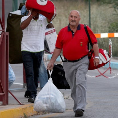 José Manuel Martín, al salir de prisión en junio de 2009.