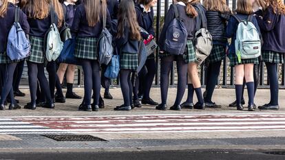 Estudiantes de un colegio concertado.