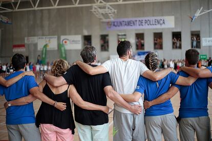 La familia Fernández al completo, unida en ese fatídico verano de 2019, durante el campus de Rudy en Mallorca.