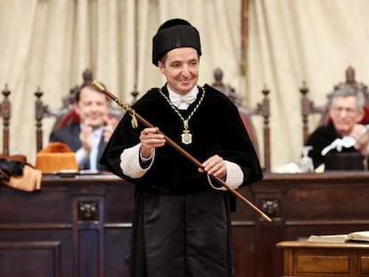 Ceremonia de toma de posesión de Juan Manuel Corchado como rector de la Universidad de Salamanca.