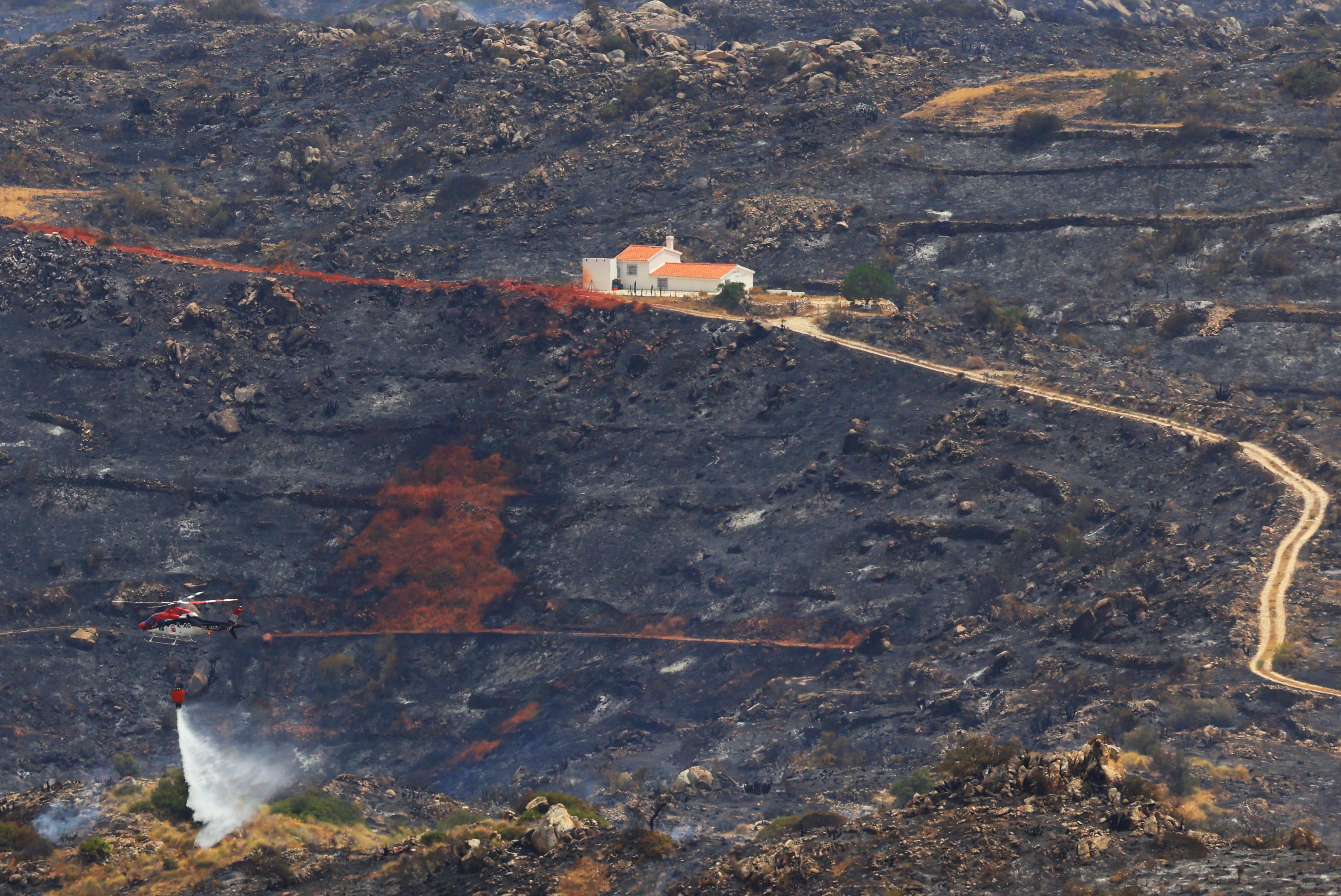 Las olas de calor encadenadas llevaron al extremo el riesgo de incendio en Los Gallardos