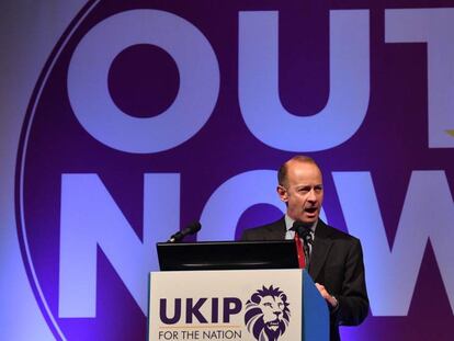 El l&iacute;der de UKIP, Henry Bolton, el pasado septiembre. 