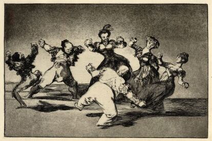 &#039;Figuras danzando en c&iacute;rculo&#039;, de Goya.