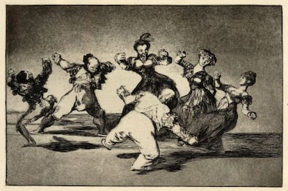 'Figuras danzando en círculo', de Goya.