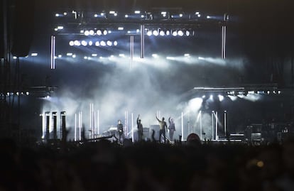 Queens of the Stone Age, durante el concierto del Mad Cool, el 14 de julio de 2018. 