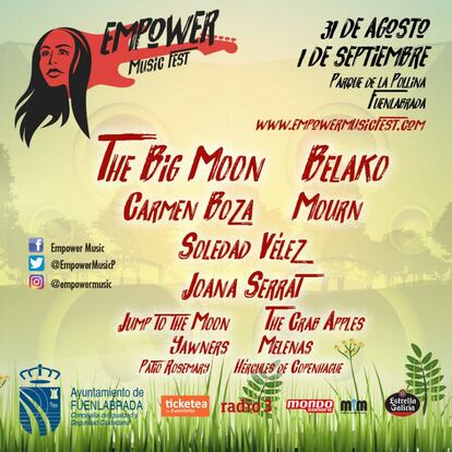 Cartel del Empower Music Fest.