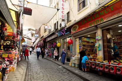 Uno de los bazares en la ciudad turca de Trabzon.