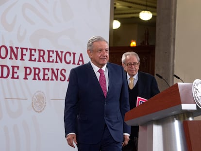 López Obrador, durante una conferencia matutina en diciembre de 2020.