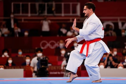 Damián Quintero se presenta en la final de kata masculino de karate por los Juegos Olímpicos 2020, el 6 de agosto en el estadio Nippon Budokan en Tokio (Japón). La medalla de plata conseguida por el deportista ha supuesto el segundo metal del kárate español en Tokio 2020.