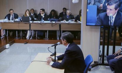 Jaume Matas durante su declaración este jueves.