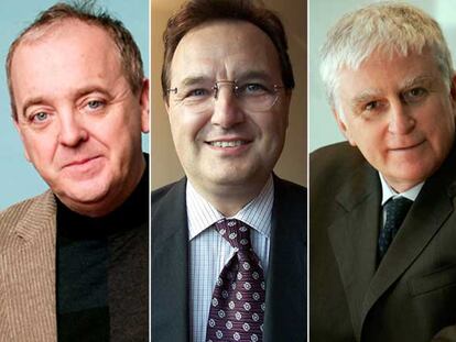 De izquierda a derecha, Javier Pons, Maurizio Carlotti y Paolo Vasile.