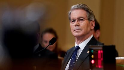 El secretario del Tesoro de EE UU, Scott Bessent, en comparecencia en el Congreso.