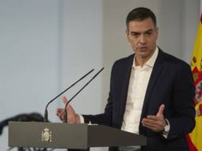 El presidente del Gobierno, Pedro Sánchez, en el acto institucional ‘Salud Mental y Covid.