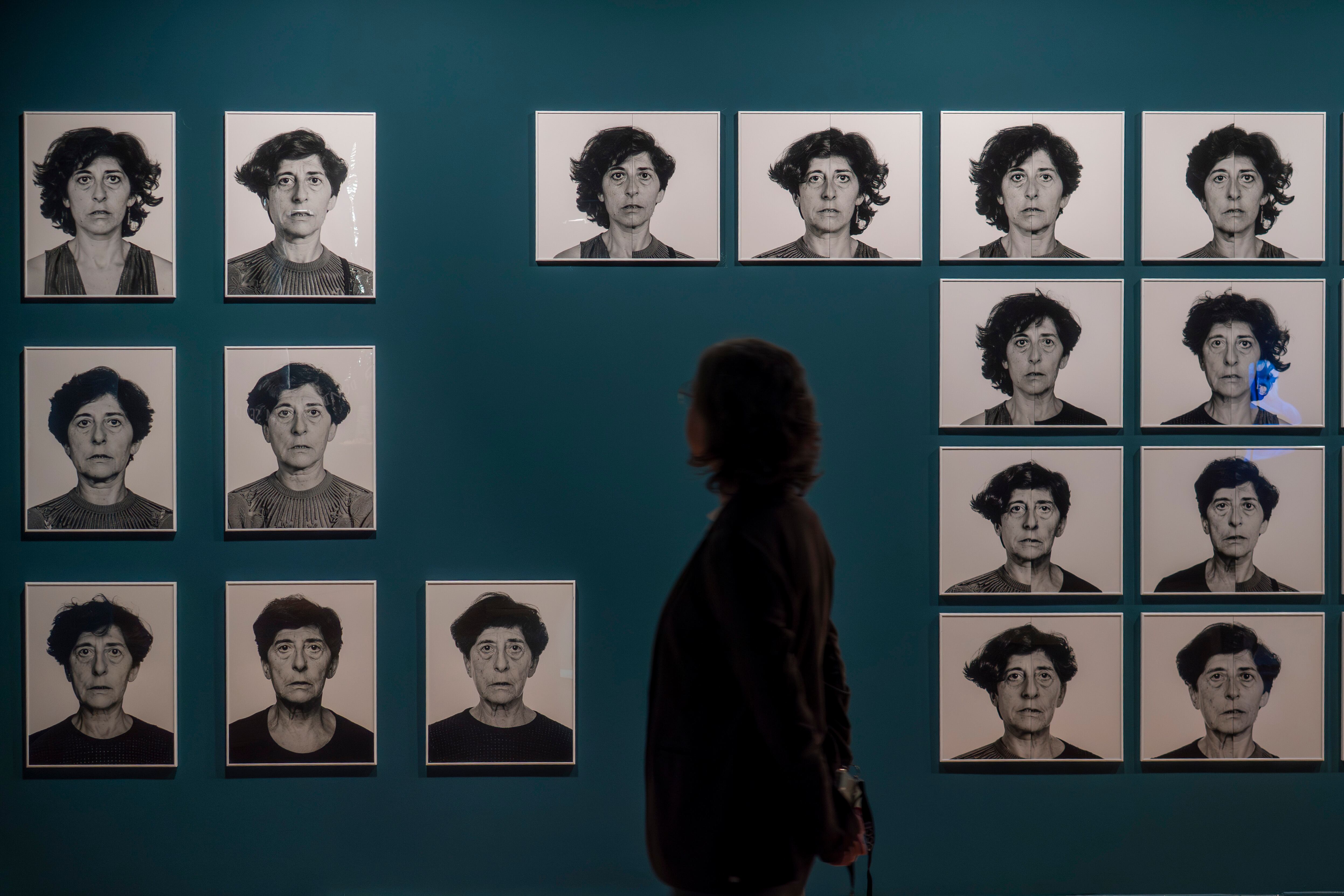 Self-portraits of the artist Esther Ferrer at the CCCB.