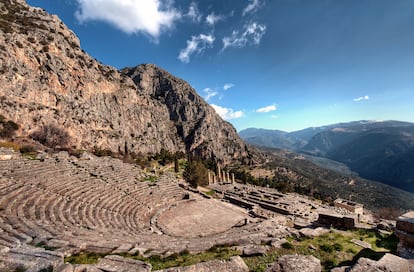 Antiguo teatro de Delfos.