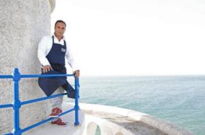 Fotografía facilitada por el restaurante Aponiente (El Puerto de Santa María, Cádiz) de su chef, Ángel León, que en una entrevista con Efe habla de su cocina del mar, un concepto único y laureado que crecerá aún más en 2015, cuando se traslade a un molino mareal con dos siglos de antigüedad. EFE/Alvaro Fernández Prieto