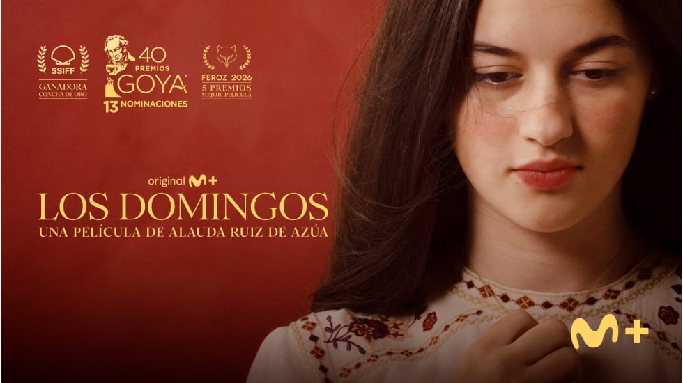 Cartel promocional de la película 'Los Domingos', que se estrena el próximo 27 de febrero en Movistar Plus+.