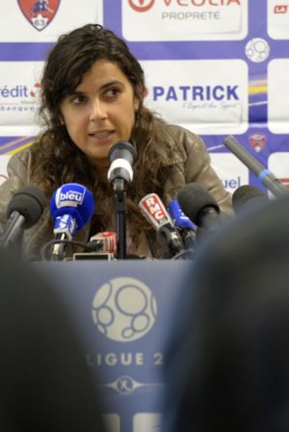 Helena Costa, durante la rueda de prensa