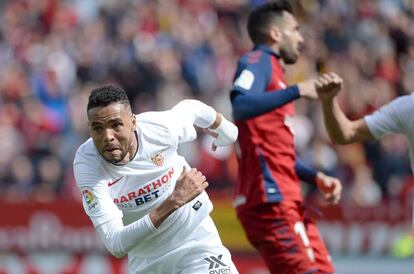 En-Nesyri celebra el gol del triunfo del Sevilla.