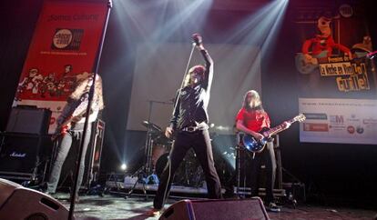 El grupo de rock Sex Museum durante una actuación en Madrid.