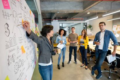 Una reunión de creativos. Getty Images