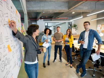 Una reunión de creativos. Getty Images