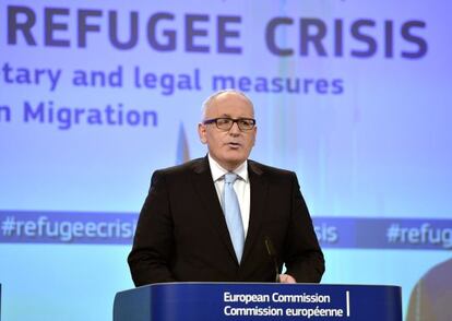 El vicepresident de la Comissió Europea, Frans Timmermans.