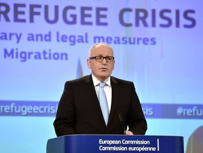 El vicepresident de la Comissi&oacute; Europea, Frans Timmermans.
 