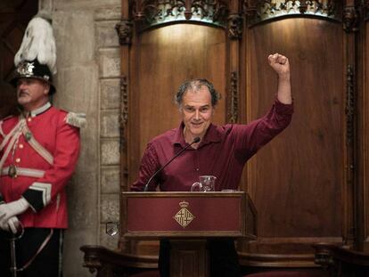 Javier P&eacute;rez And&uacute;jar fent el preg&oacute; de la Merc&egrave;. 