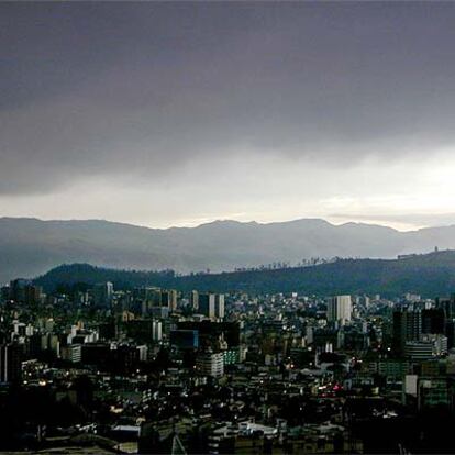 Vista panorámica de Quito, capital de Ecuador.