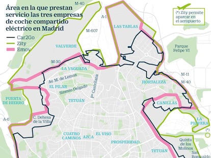 Las empresas de carsharing eléctrico amplían su zona y flota impulsados por Madrid Central