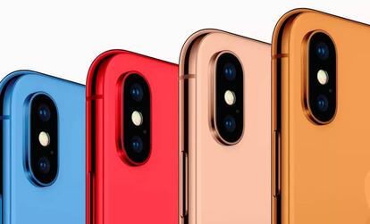 Los presuntos nuevos colores de los iPhone X de 2018