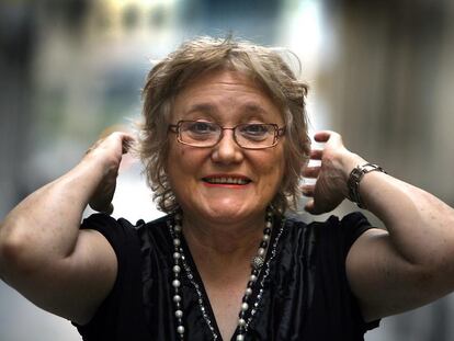 La escritora alcoiana Isabel-Clara Simó, el jueves pasado en Valencia.