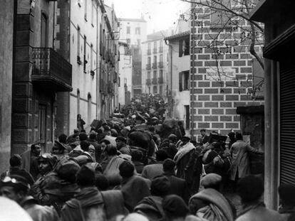 La llegada de los exiliados republicanos a Colliure (Francia) colapsó las estrechas calles de la ciudad. 
 