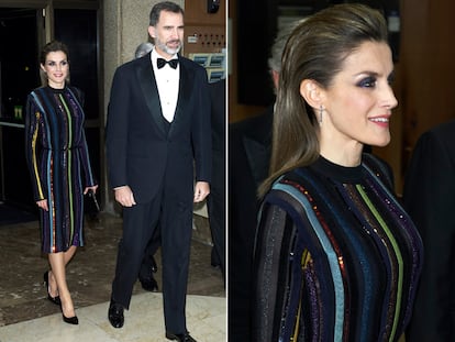 La reina Letizia arriesga, sorprende y acierta con un vestido de Nina Ricci